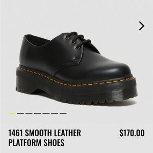 1461 SMOOTH LEATHER PLATFORM SHOES